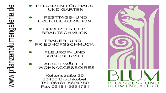 Blum Pflanzen u. Blumengalerie Inh. Sebastian Blum