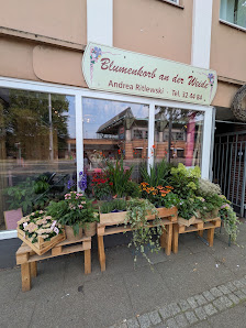 Blumenkorb an der Weide